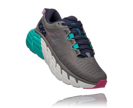 Hoka Gaviota 3 Road - Adidasi Training Dama Gri Inchis | RO-uSFVu7z